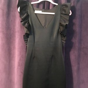 LBD with frill sleeve